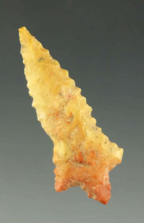 1 1/2" Pinwah point found in Louisiana. Featured in the Overstreet 15th edition, page 632.