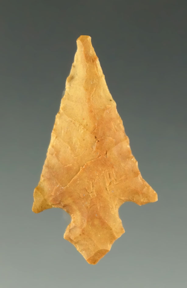 1 5/16" Hayes point found in Arkansas. Ex. Charles Shewey collection.