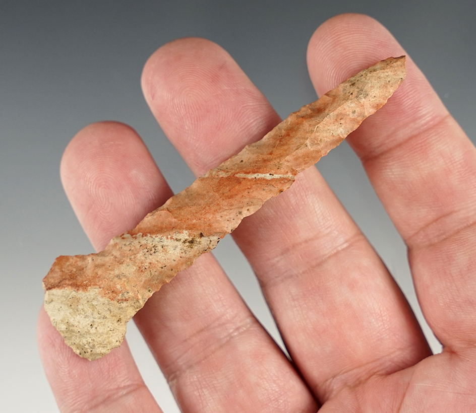 Colorful 3 1/4" Drill found in Rush Co., Indiana.