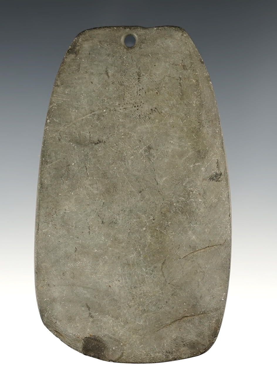 NicelyPatinated 4" Pendant found in Decatur, Adams Co., Illinois. Ex. John Lutz.