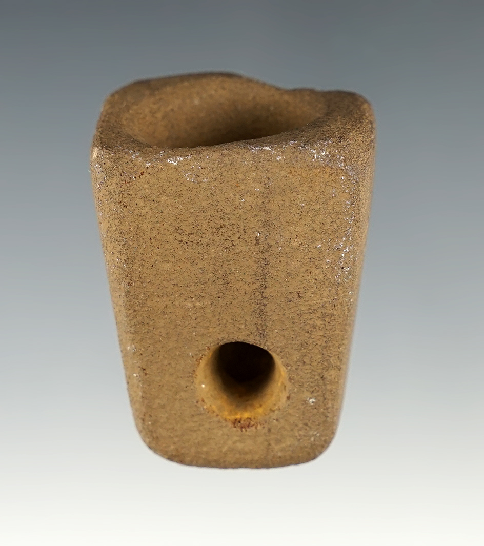 Nice 1 9/16" Square sided Vasiform Sandstone Pipe found in the Midwest.