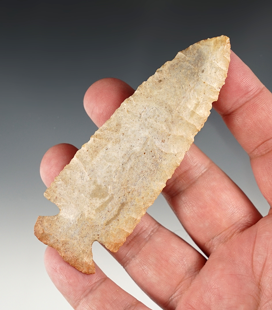 Colorful 3 7/8" Dovetail found in Howard Co., Illinois