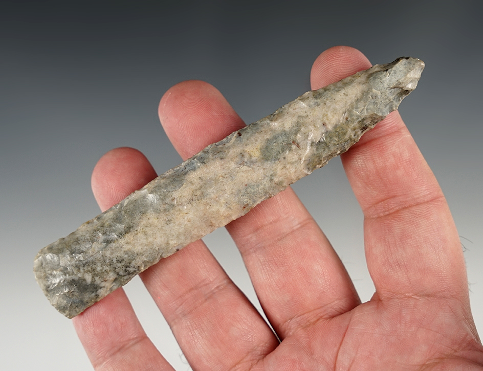 Fine 4 5/8" Cody/Eden Variant found in Yuma Co., Colorado. Ex. Jim Crawford. 3 COA's.