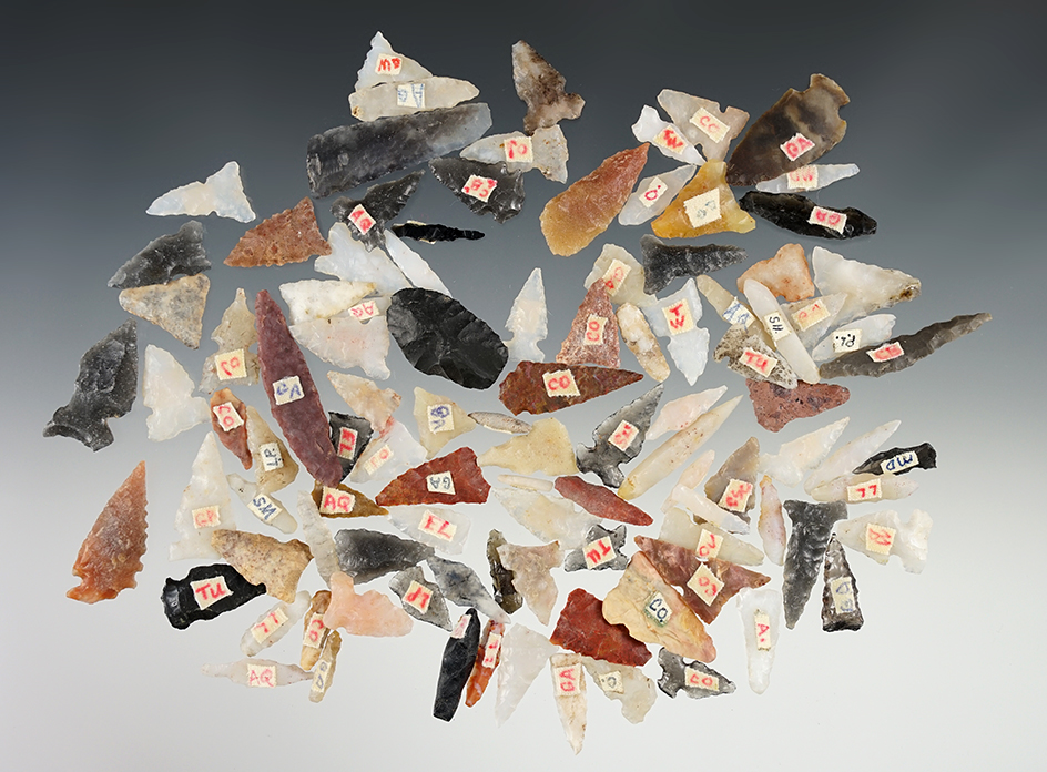 Set of 100+ New Mexico points made from a nice variety of materials.