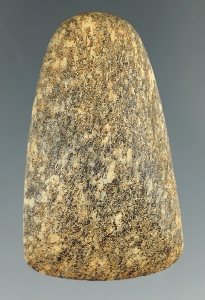 2" well styled miniature Celt found in St. Clair Co., Illinois.