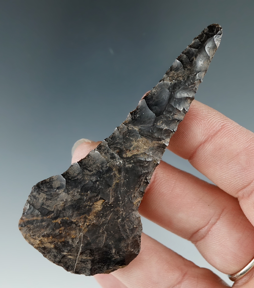 3" Drill made from Black Jasper, found near the Columbia River.