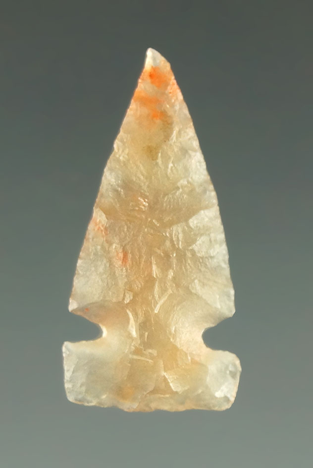 1 3/4" Bonito Sidenotch made from red and white agate found in New Mexico.