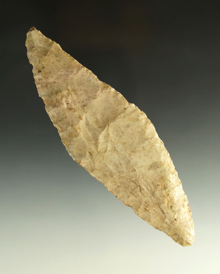 Ex. Museum! Pictured! 4 15/16" Harahey Knife -  Oklahoma. Ex. Charles Shewey.  Overstreet 15th