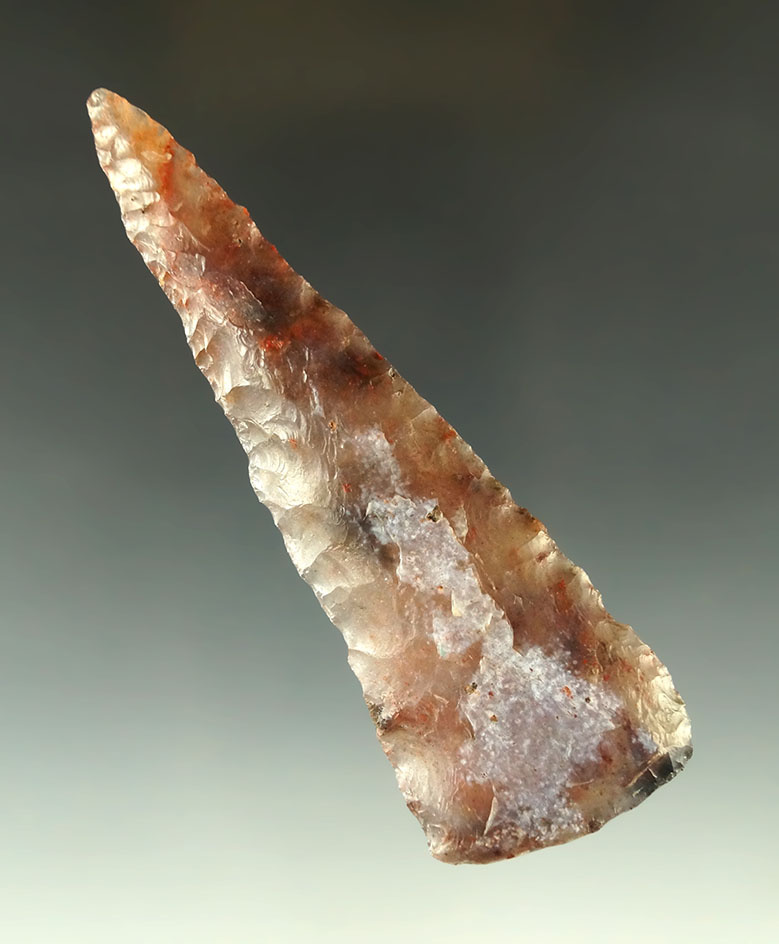 3 5/8" Cody Complex Knife - beautifully translucent multi-colored agate - Sweetwater Wyoming.