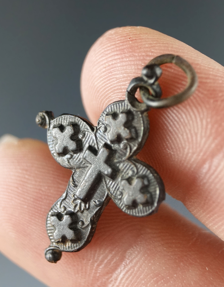 1 3/16" Cross Ear Bob found by Bob Bennett in June, 2009 in Emmet County Michigan.