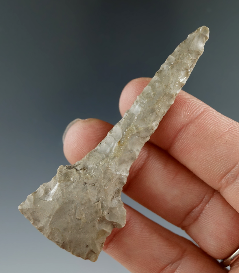 2 13/16" Well styled Drill found in Hardin County Ohio by H. Arden Searson.