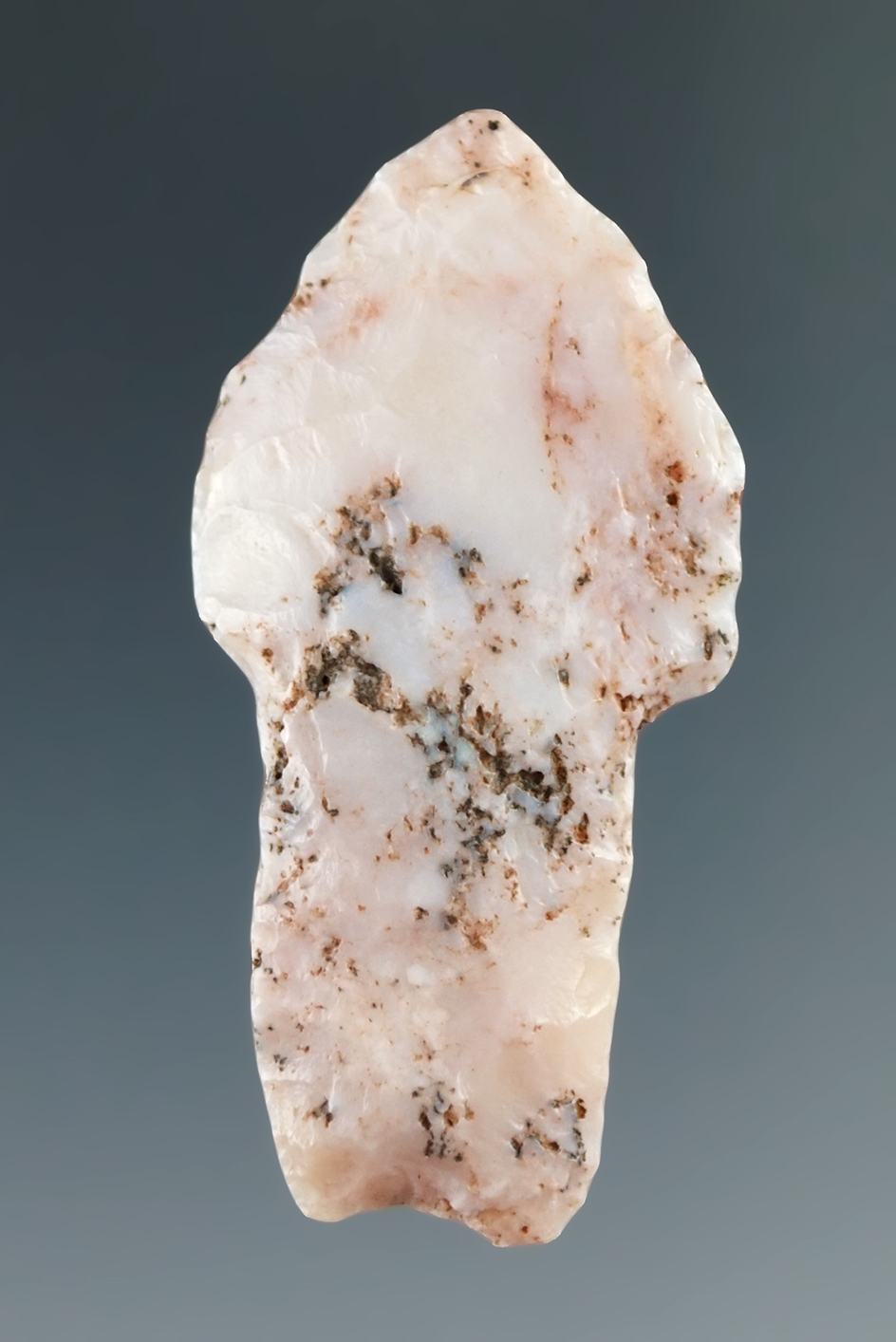 1 11/16" Rio Grande with heavily ground stem made from attractive material found in Utah.