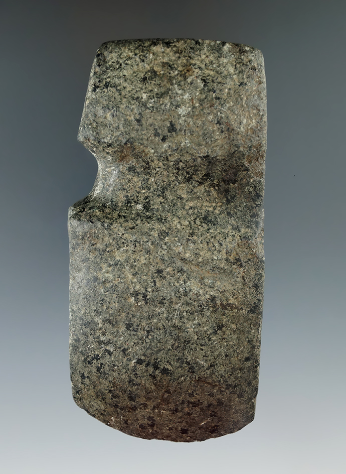 Classic  4 7/16" block style 3/4 Slant Groove Axe found in Polk County Iowa.