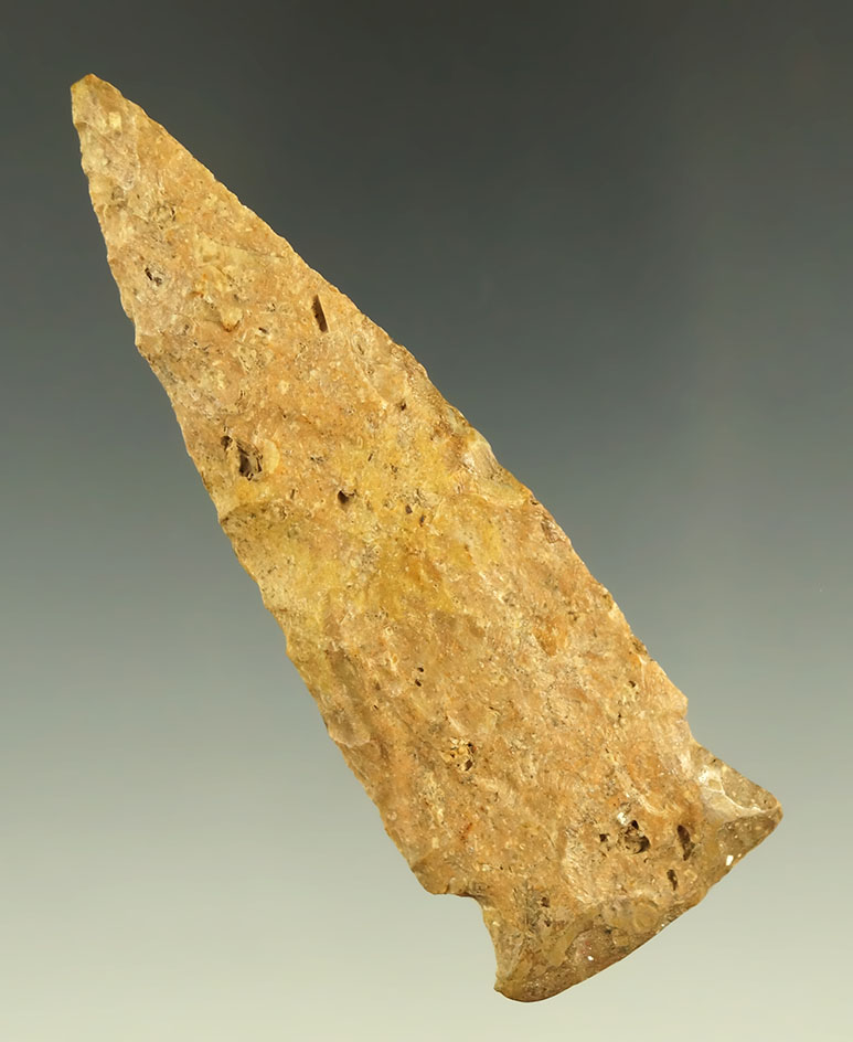 3 5/16" nicely beveled Knife with a heavily ground base that has been restored - found in KS