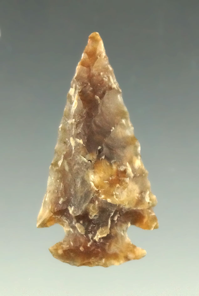 1 3/8" Cornernotch point found in the Dakotas.