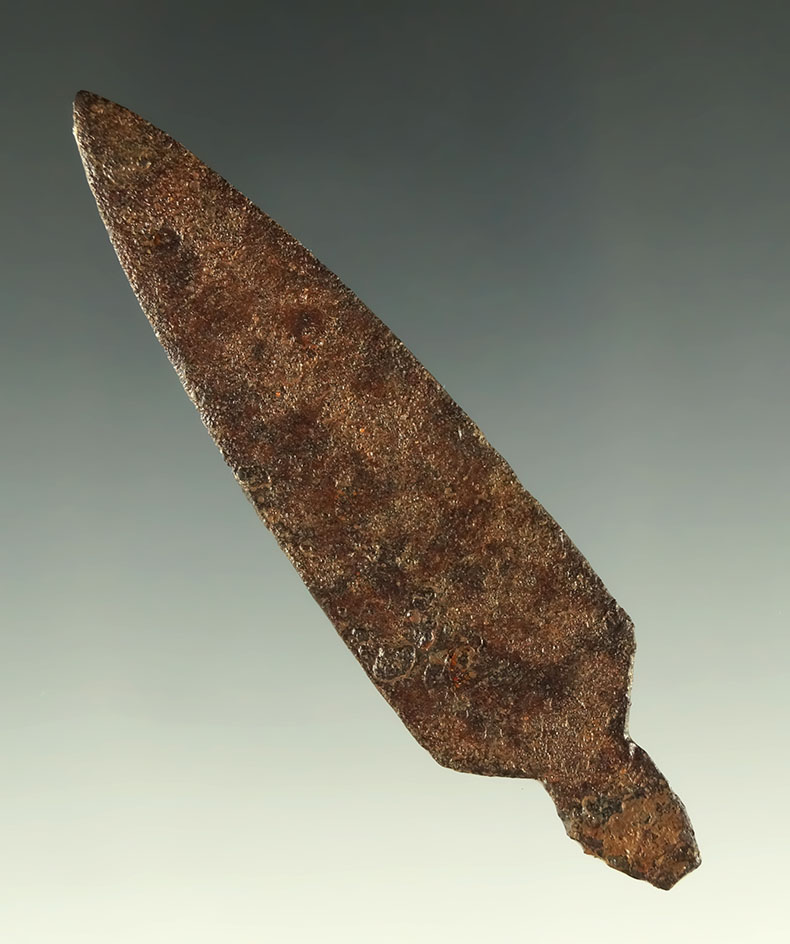 2 15/16" metal trade point found in the Plains region.