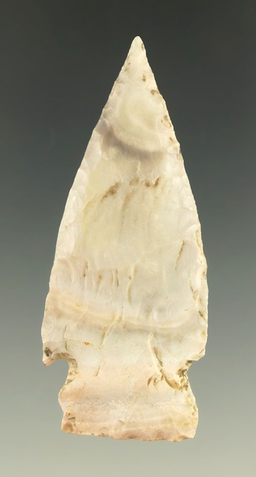 2 1/2" well styled Dartpoint with a needle tip found in Kansas.