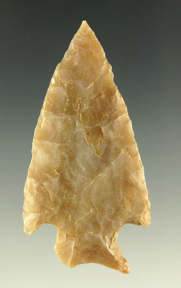 2 1/4" arrowhead that is nicely styled from attractive material found in Colorado.