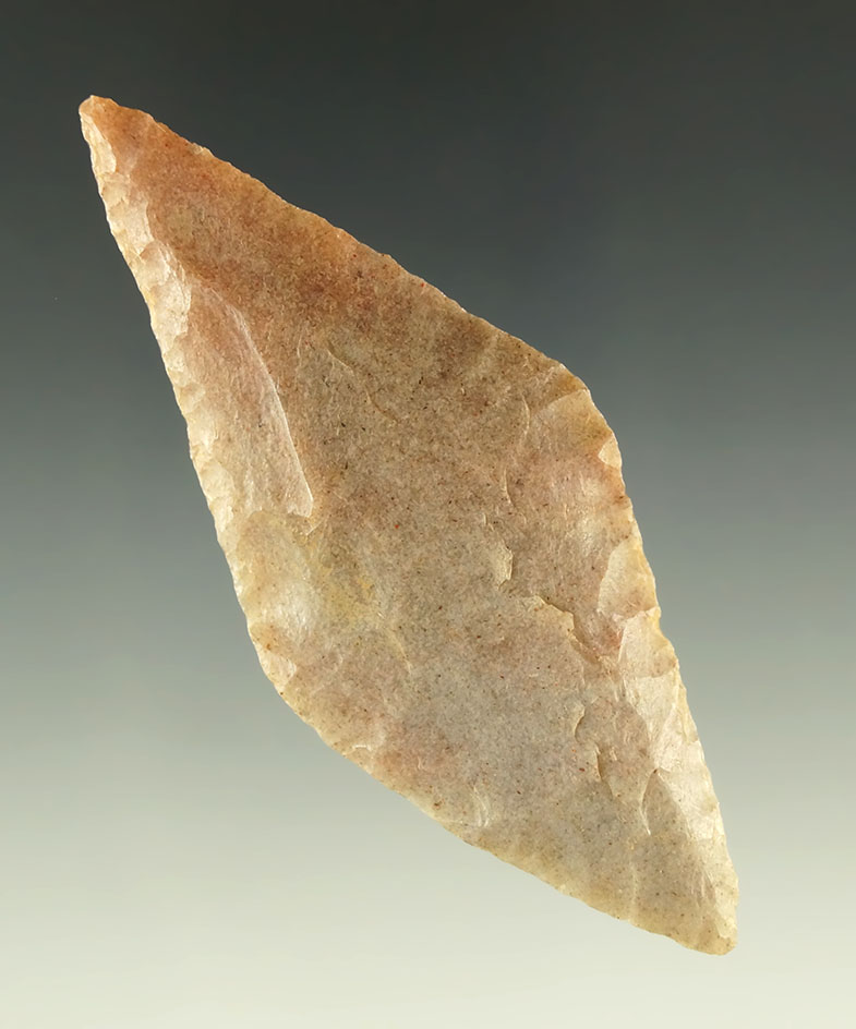 Beautiful material quality on this 3 3/16" Harahey Knife found in Oklahoma.