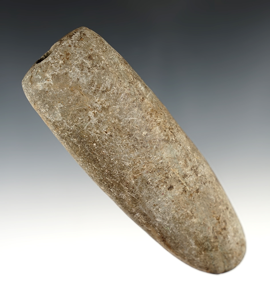 5 1/8" Unfinished Tube Bannerstone found in the Midwestern U.S.  Comes with a Butler COA.