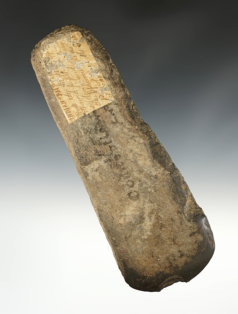 8" Stone Celt found in Connecticut with a heavily polished bit.