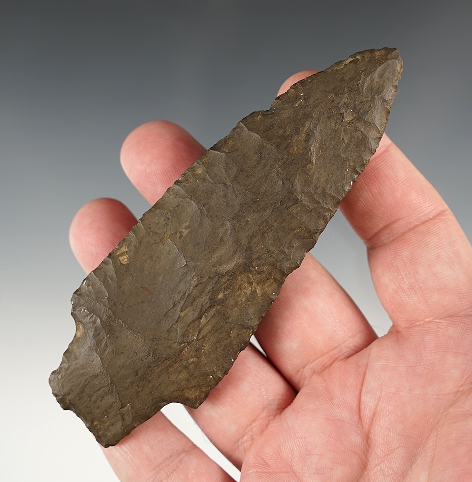 Nicely made 4 9/16" Stemmed Knife found in Minnesota.