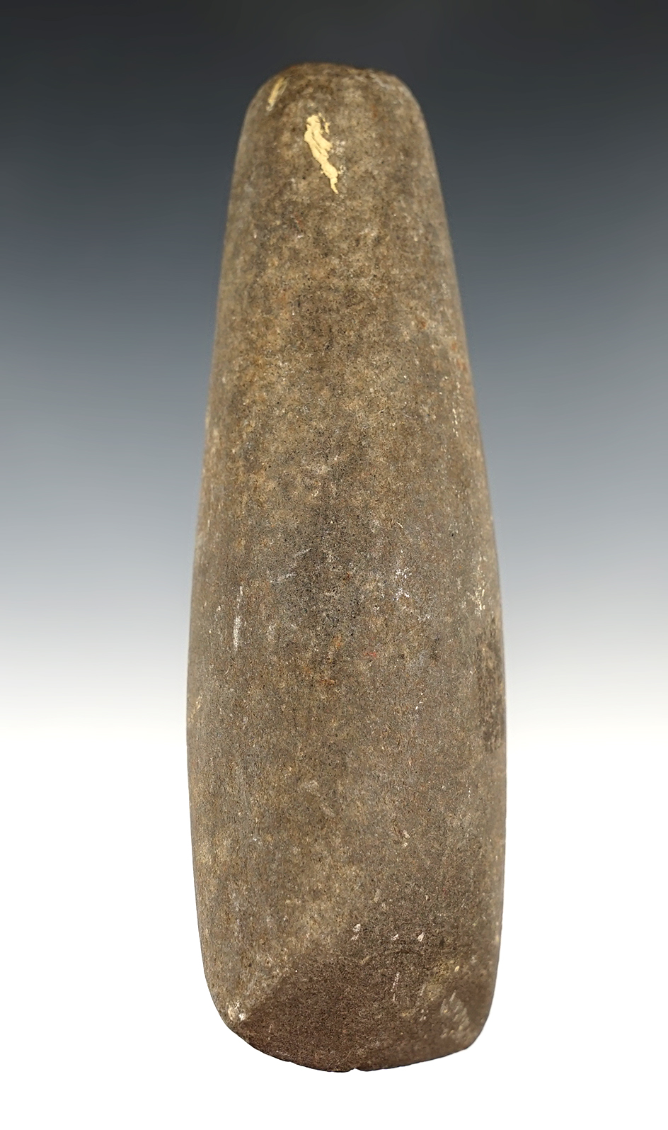 Well made 5 1/8" Hardstone Celt in excellent collection. Found in Jackson Co., Illinois.