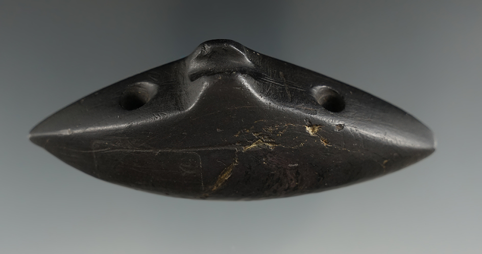 Sale Highlight! Incredible craftmanship on this stylized 3 7/8" Knob-top Boatstone - New York.