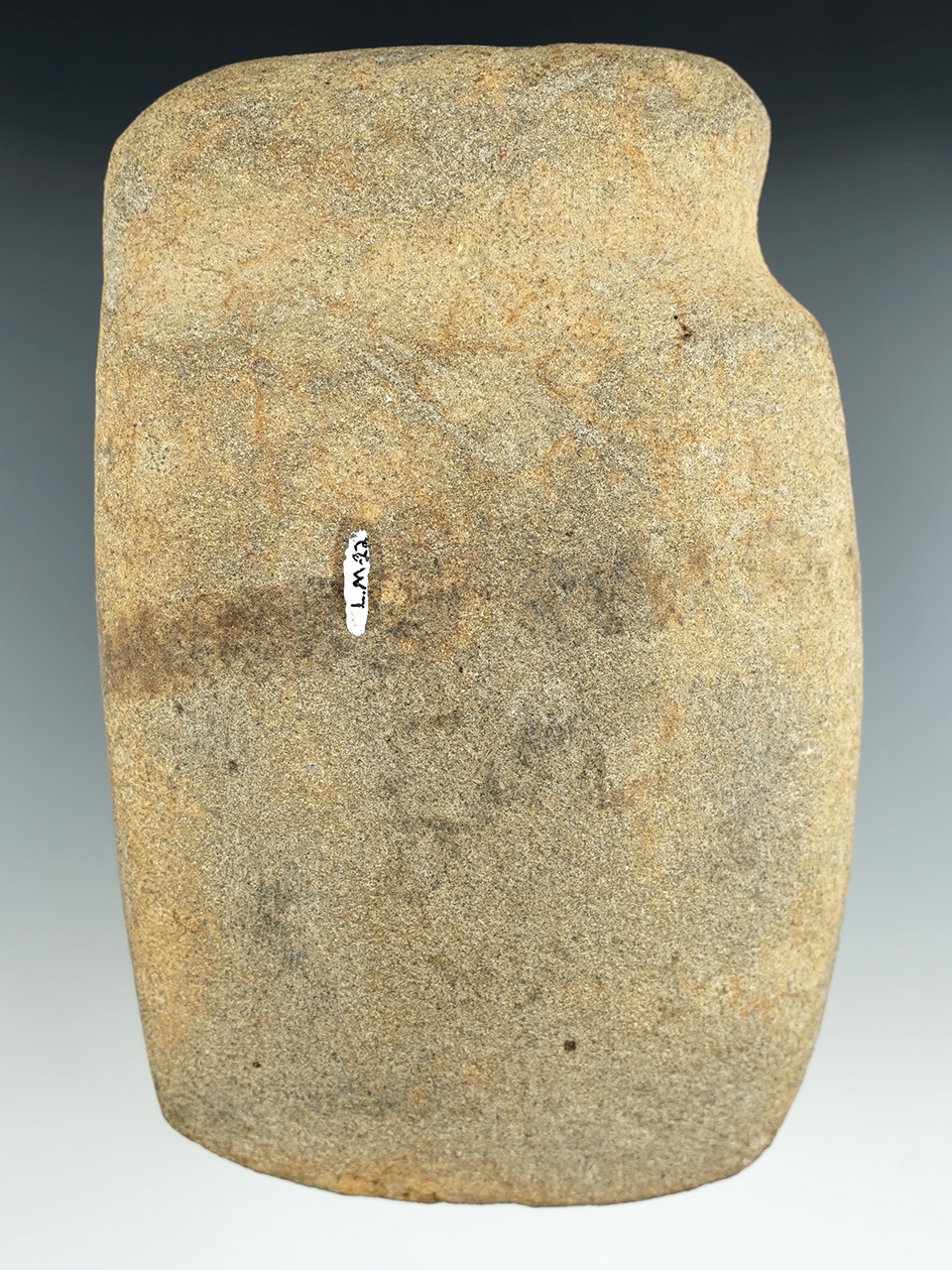 6" long 3/4 Grooved Axe found in Montgomery Co., Pennsylvania on the Markley farm. Pictured.