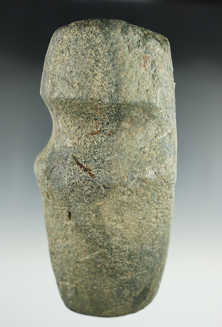 7" long 3/4 Grooved Axe found by Dwight Wolfe  4 miles north of Kingston in Pickaway Co., Ohio.