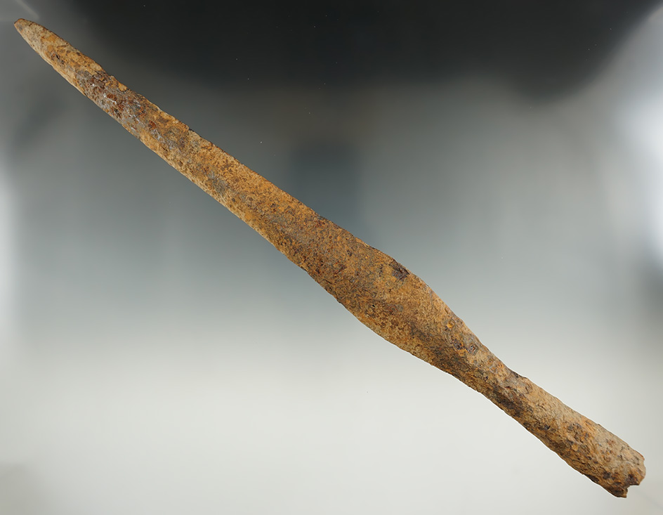 12" Iron Viking Socketed Spearhead found in the Steppes area of Ukraine.