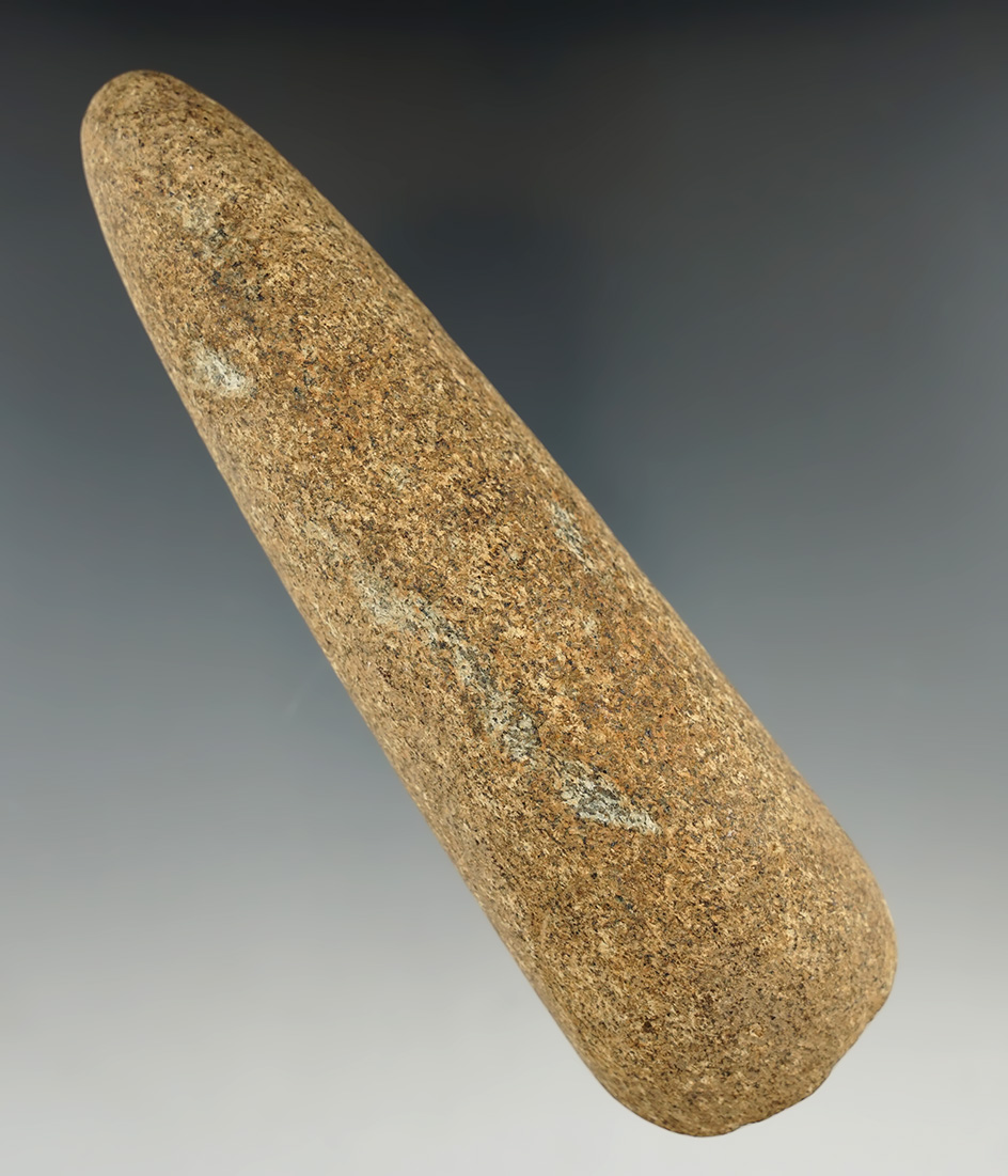 5 15/16" Hardstone Gouge found in New York Co., Pennsylvania.