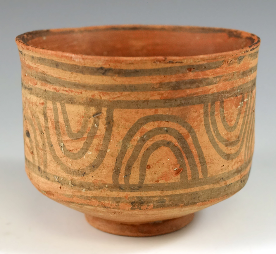 2 1/4" tall x 2 3/4" wide Indus Valley Cup,  circa. 2500 B.C. - present day Pakistan.
