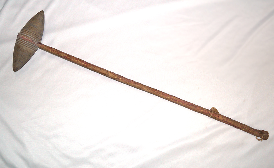 Plains Indian Horsetail Club. Club head is 7 1/4" wide.