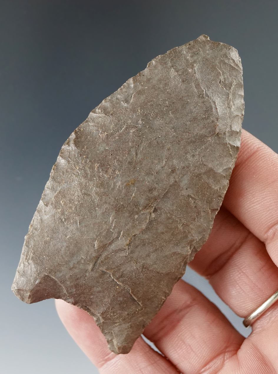 2 15/16" Paleo Lanceolate Knife found in Michigan.