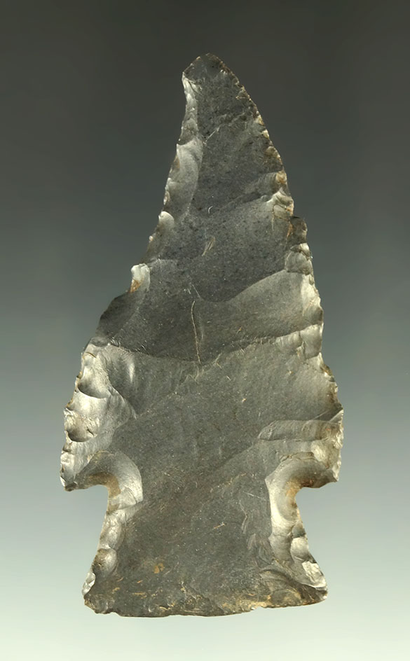 2 15/16" well styled Hafted Shaft Scraper that is nicely patinated found in Ohio.