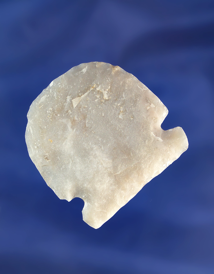 Unique wide base Cache River blunt found in Texas.