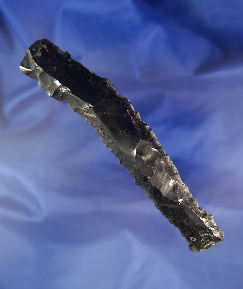 Large and rare! 5 5/8" Obsidian Uniface Chisel  found in Oregon.