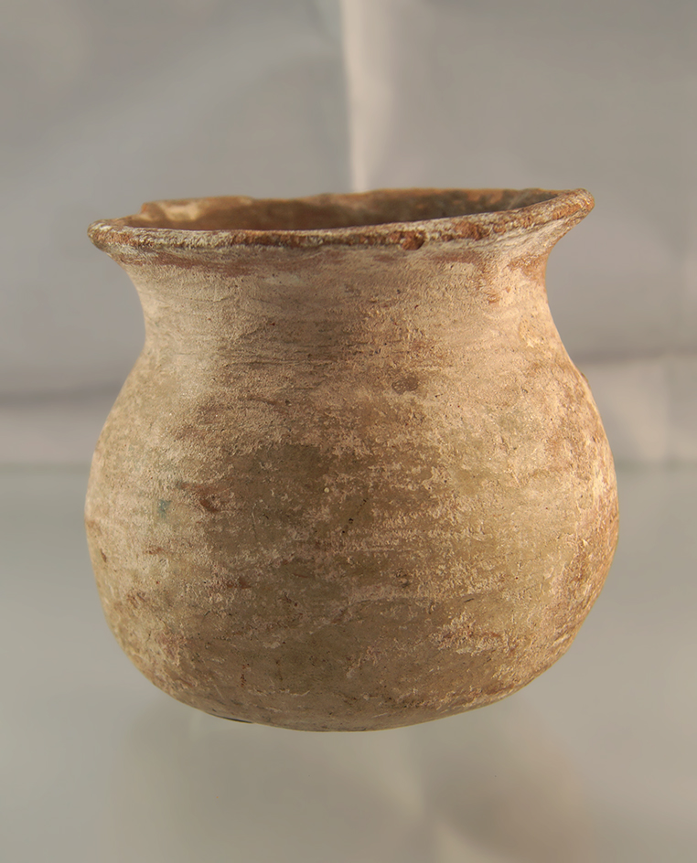 3" pre-Columbian clay jar found in Mesoamerica.