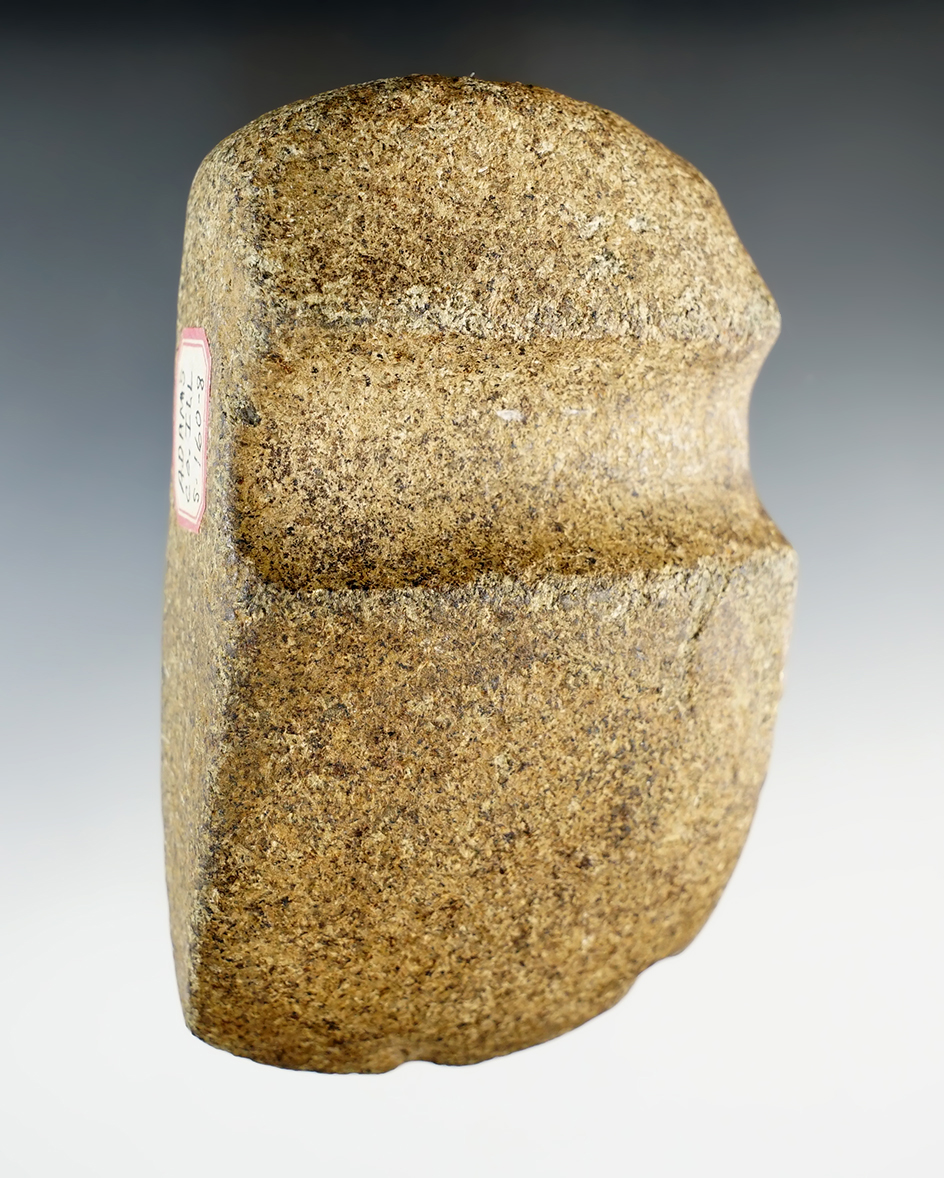 4 9/16" Long 3/4 Grooved  Axe found in Adams Co., Illinois. Bennett COA.