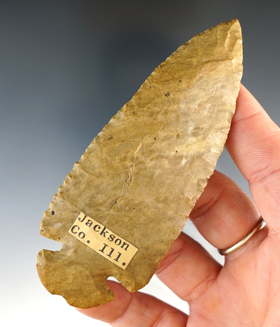 4 1/16" Classic style Notched Base Dovetail found in Jackson Co., Illinois.