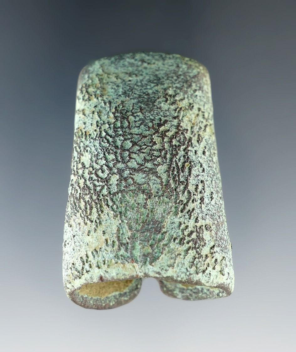 1 7/8" Nicely formed metal Adze Bit recovered in Luristan.