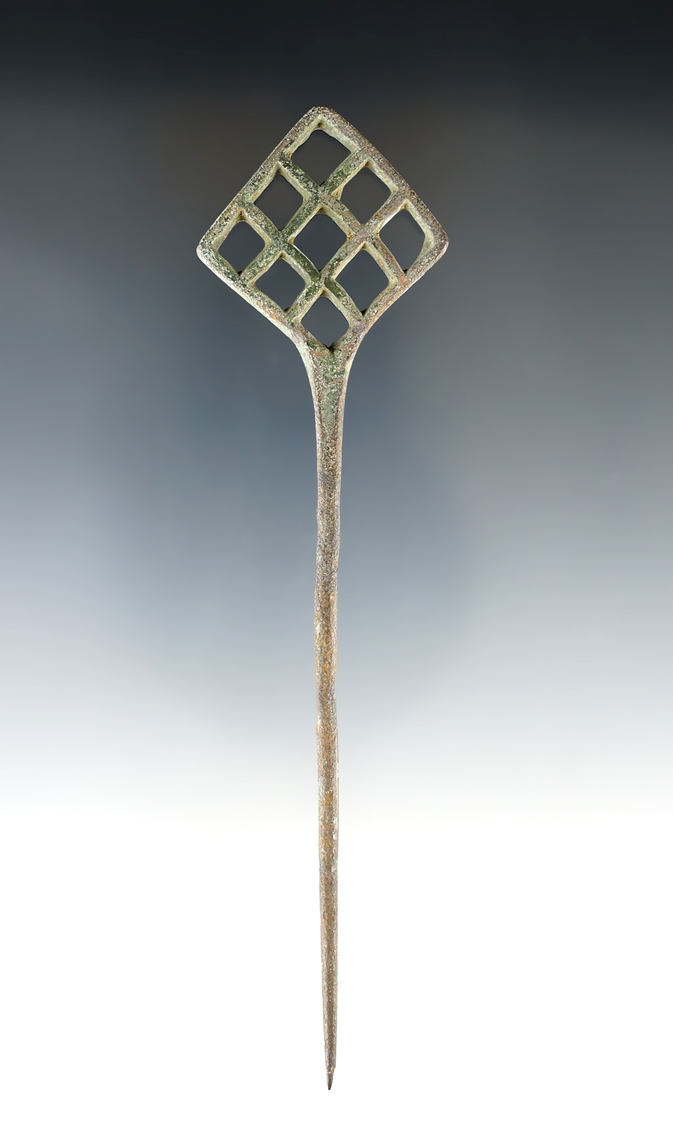 5 7/16" Beautifully crafted Roman Bronze Hairpin in very nice condition.