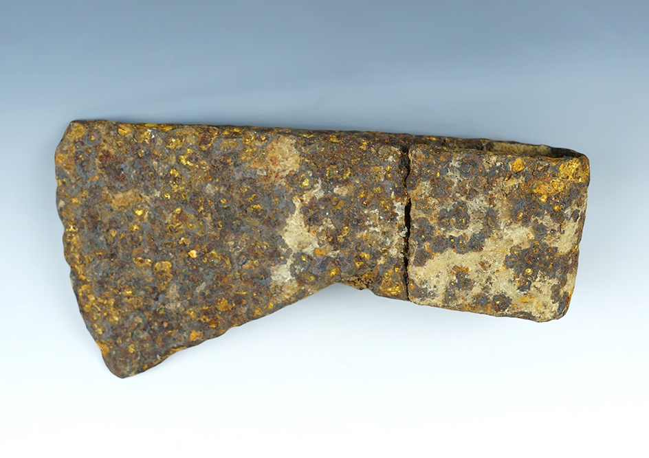 Very old field found 7 1/2" Hand forged Iron Axe recovered in Maryland.