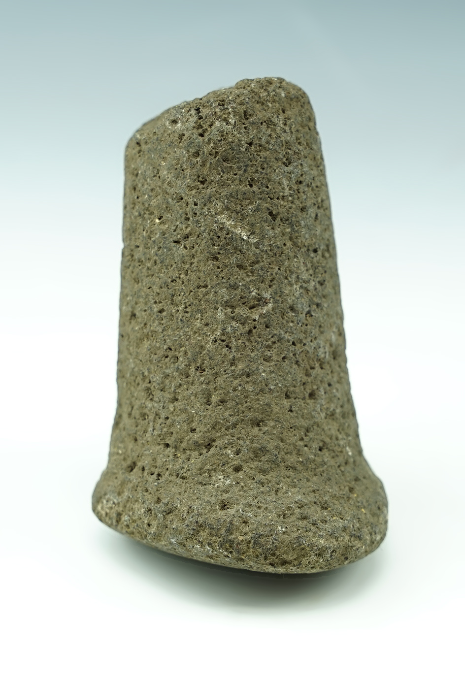 Miniature 2 7/16" tall Bell Pestle. Exact find location is unkown.