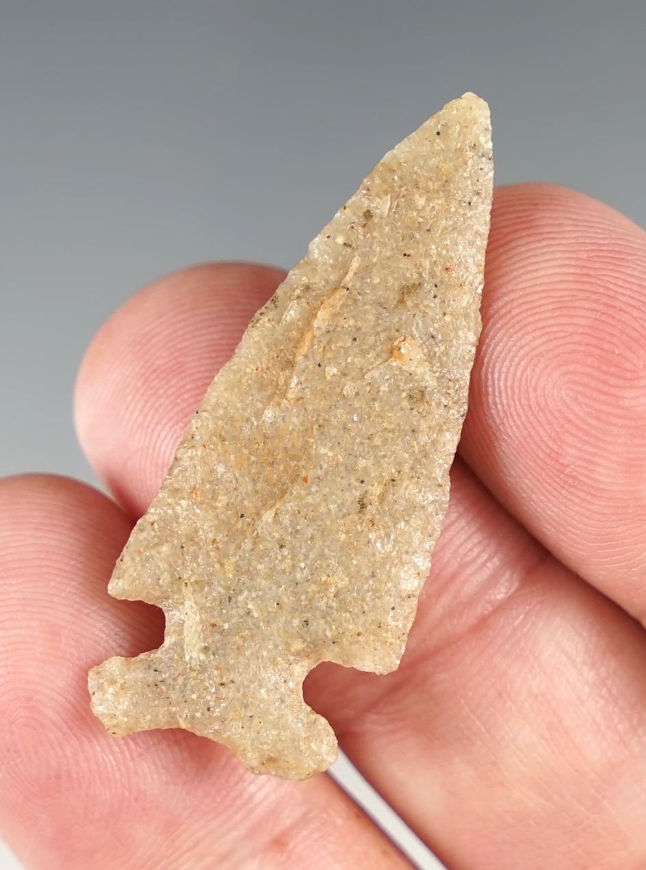 1 11/16" Frio point made from Sugar Qaurtz. Found in San Juan Co., New Mexico.