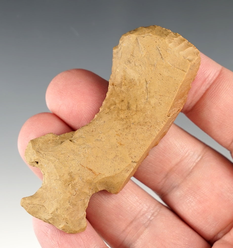 Superb 2 3/4" Hafted Shaft Scraper found on the Bob Evans farm, Gallia Co., Ohio in 1985.