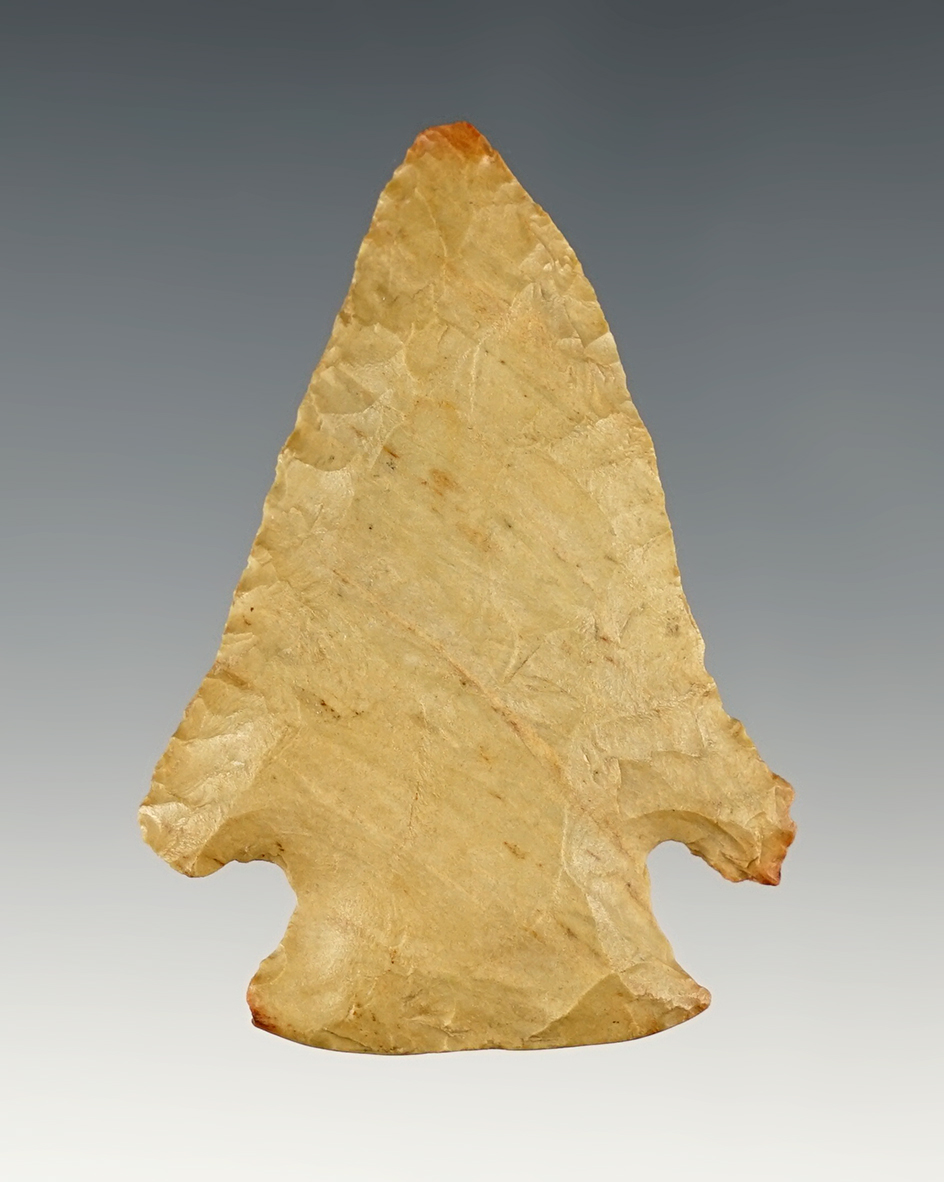 2 1/4" Archaic Beveled Knife found in Whiteside Co., Illinois.