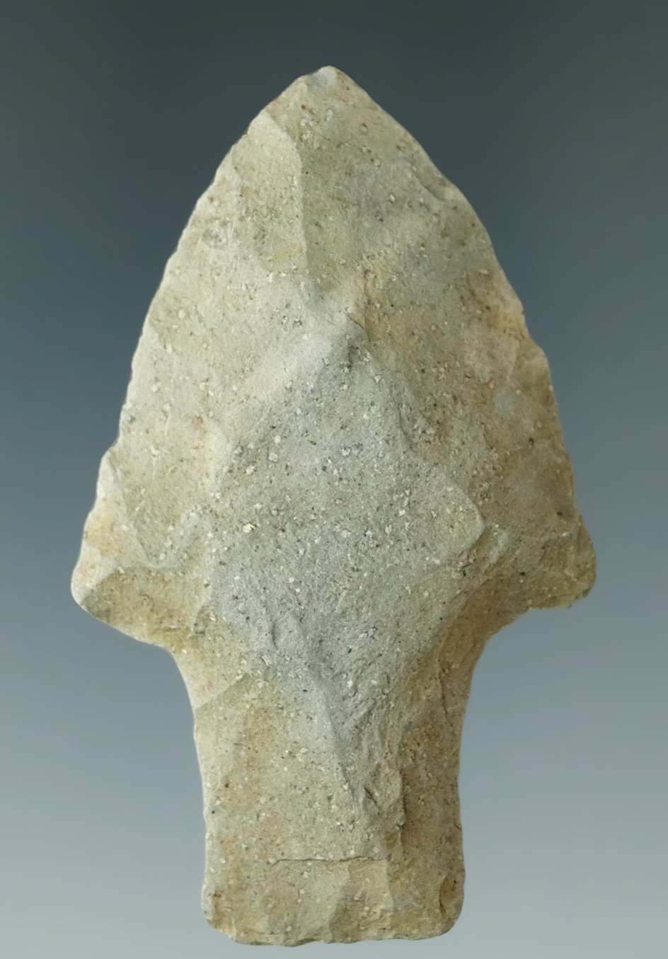 2 7/16" Archaic Stemmed found in Michigan.