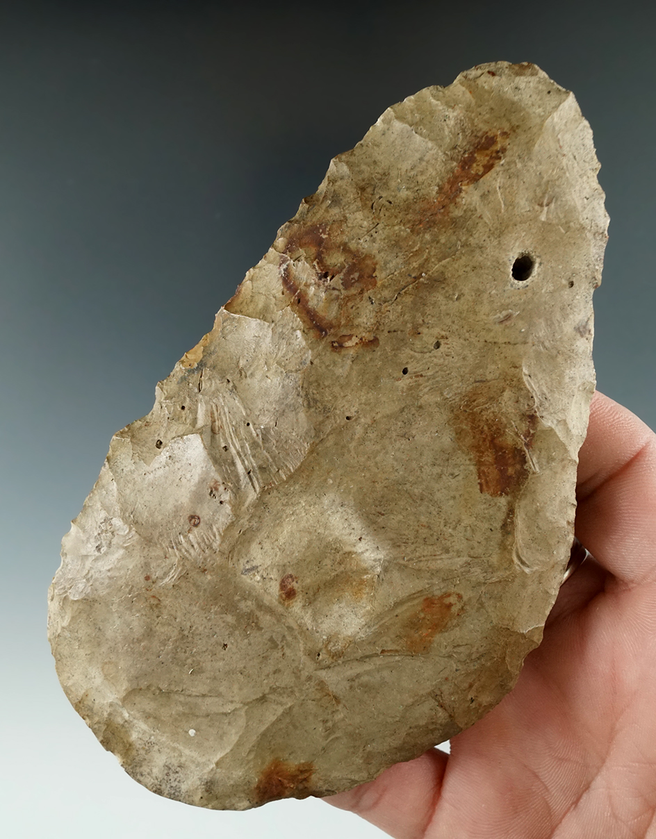Heavily patinated 5" Flint Blade found in Michigan.
